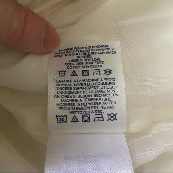 LANDS' END | Cream Down Puffer Full Zip Up Vest Size Small ( 6-8) - Picture 12 of 12